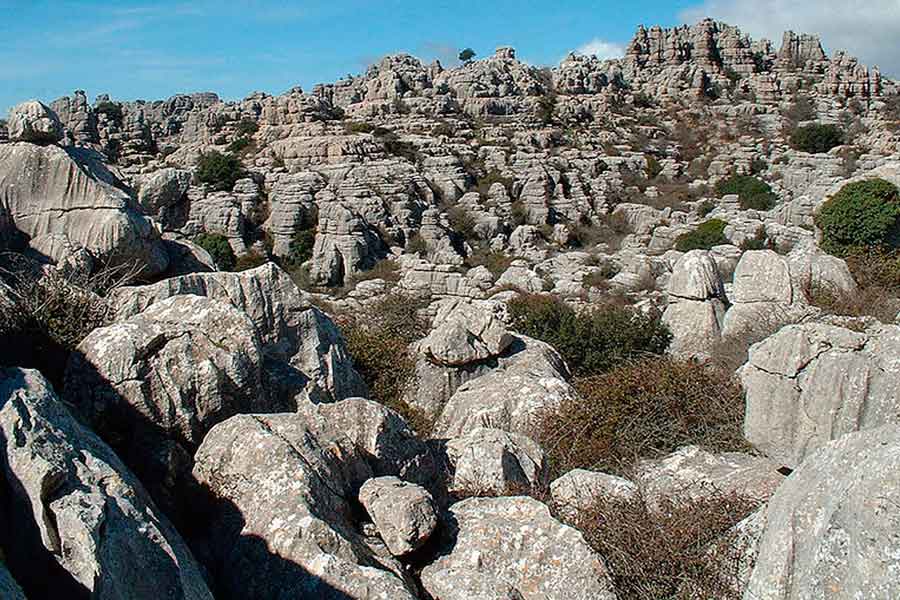 Formas kársticas en El Torcal de Antequera